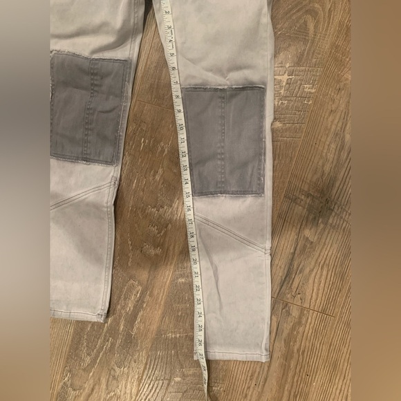 Free People Trousers Utility Gray Twill Pants - Size 2 - Picture 13 of 13